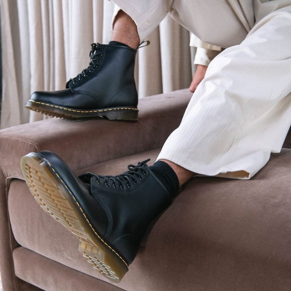 Dr. Martens 1460 8 Eye Soft Leather Lace Up Boots